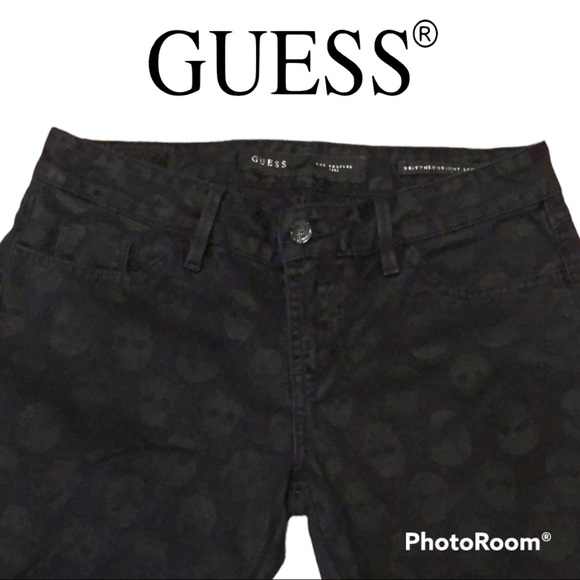 Guess Denim - Guess Brittany Skinny Ankle Jeans | black skull print | size 27